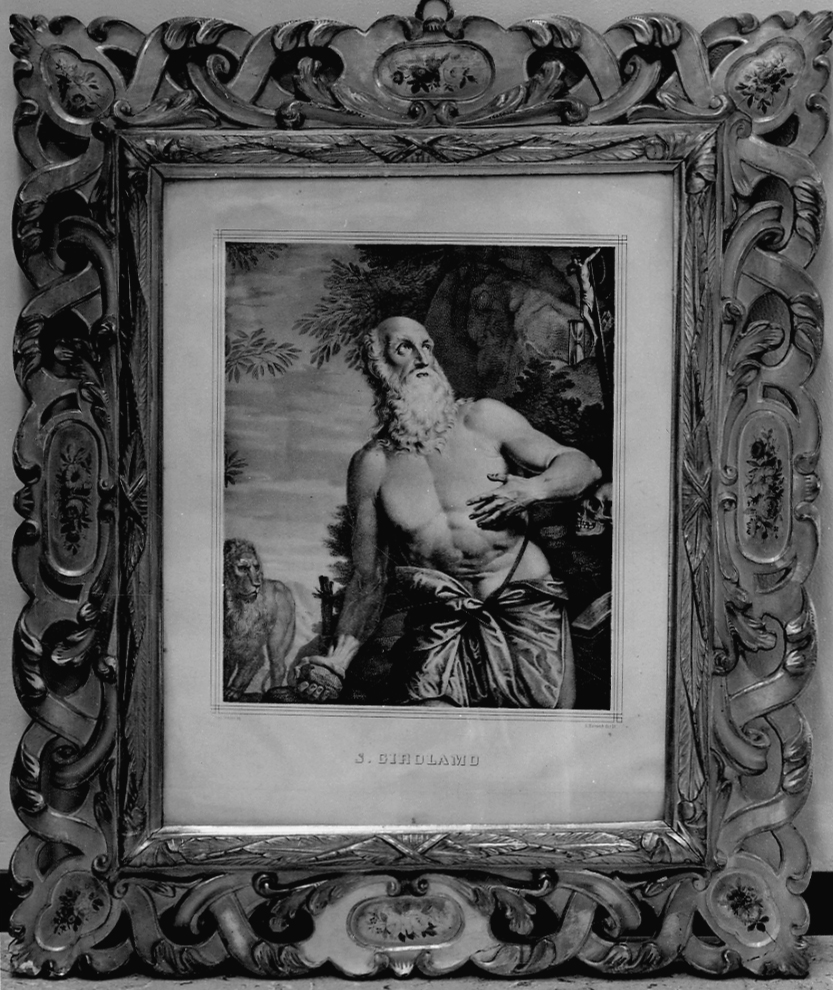 San Girolamo penitente (stampa) di Caliari Paolo detto Paolo Veronese, Marcovich Bartolomeo (secondo quarto sec. XIX)
