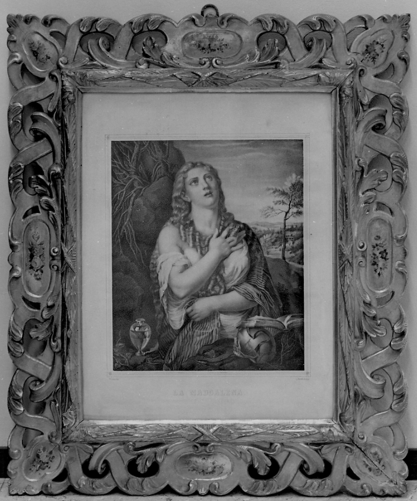 Santa Maria Maddalena (stampa) di Vecellio Tiziano, Pascoli L (sec. XIX)