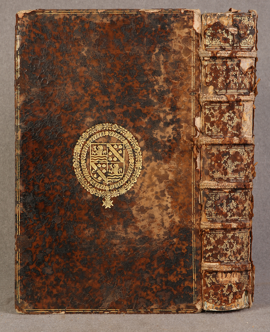 legatura piena - alle armi, opera isolata - ambito francese (terzo quarto XVII)