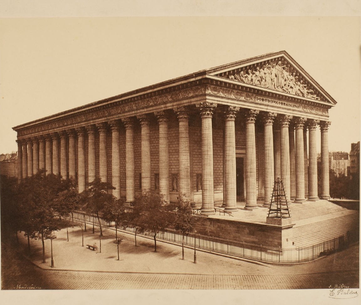 Architettura - Parigi - Madeleine (positivo) di Vignon, Alexandre Pierre, Baldus, Edouard Denis (XIX)