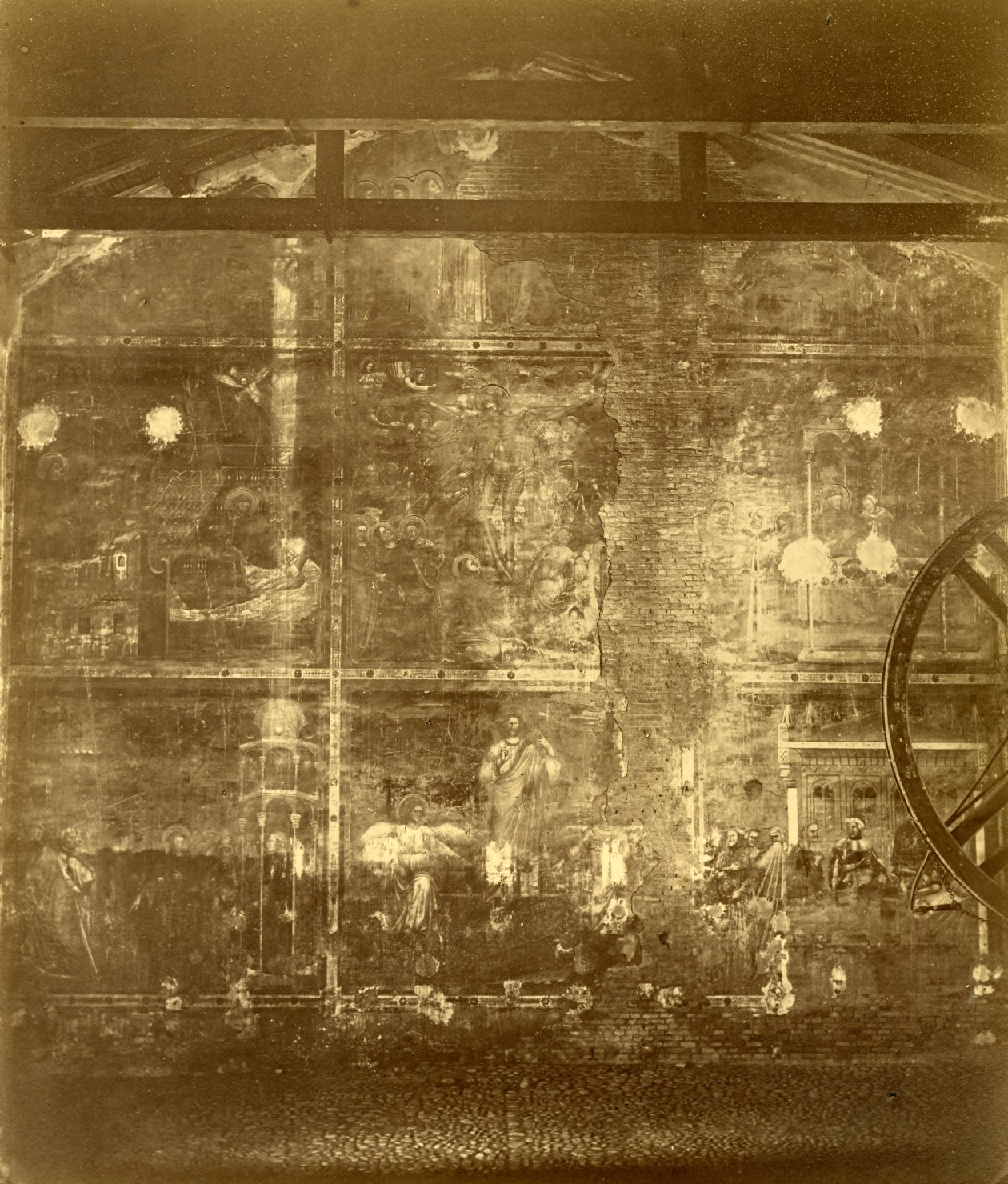 Storie di Cristo e di S. Francesco - Pitture murali (positivo) di Francesco da Rimini, Anriot, Emilio (attr) (XIX)