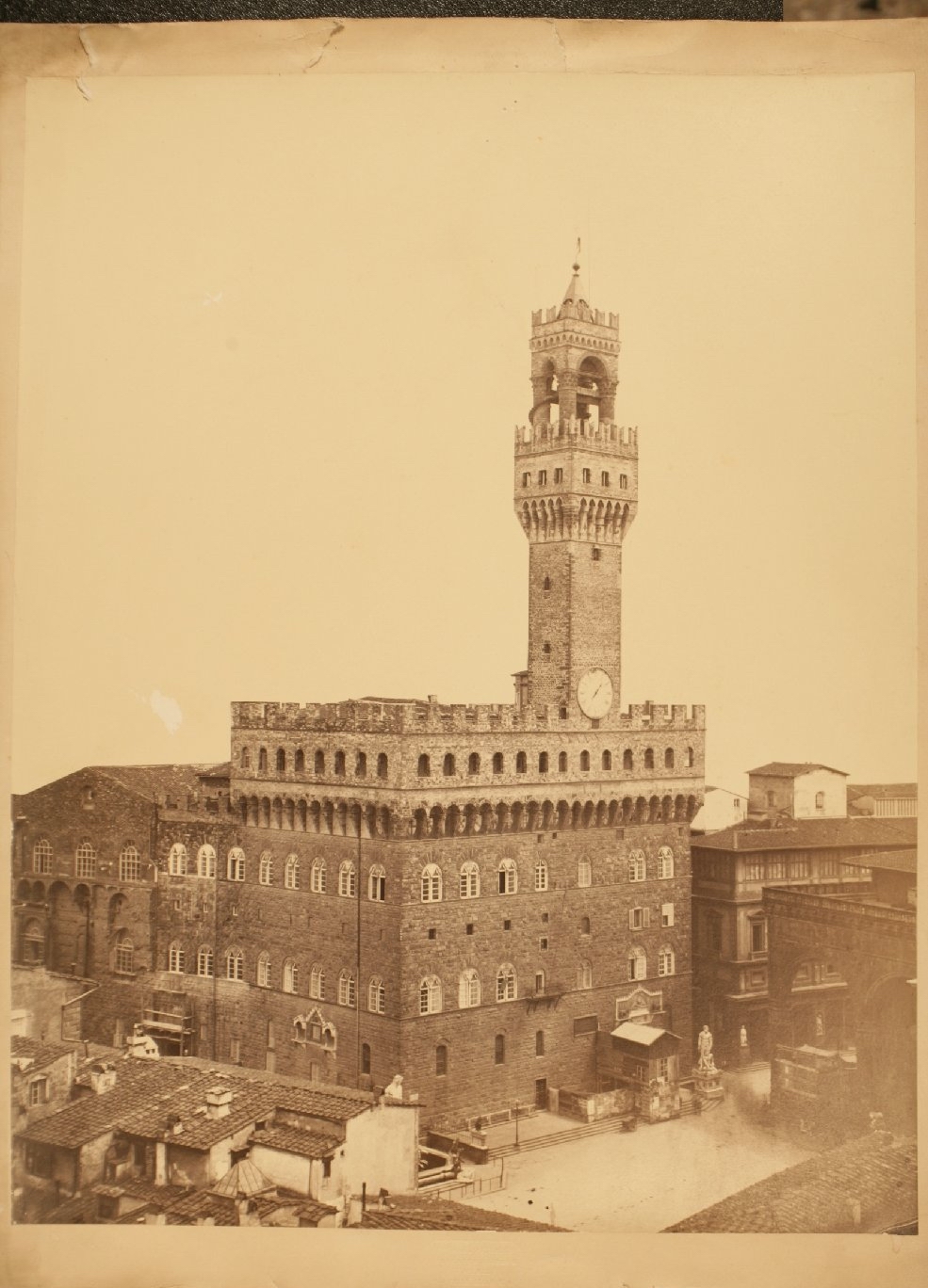 Firenze - Architetture - Vedute - Palazzi (positivo) di Arnolfo di Cambio, Paganori, Vincenzo (stabilimento fotografico) (XIX)