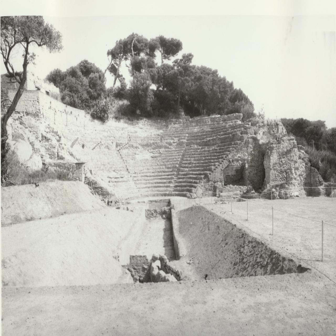 Napoli Pausilypon area del Teatro (negativo) di Lamagna (XX)