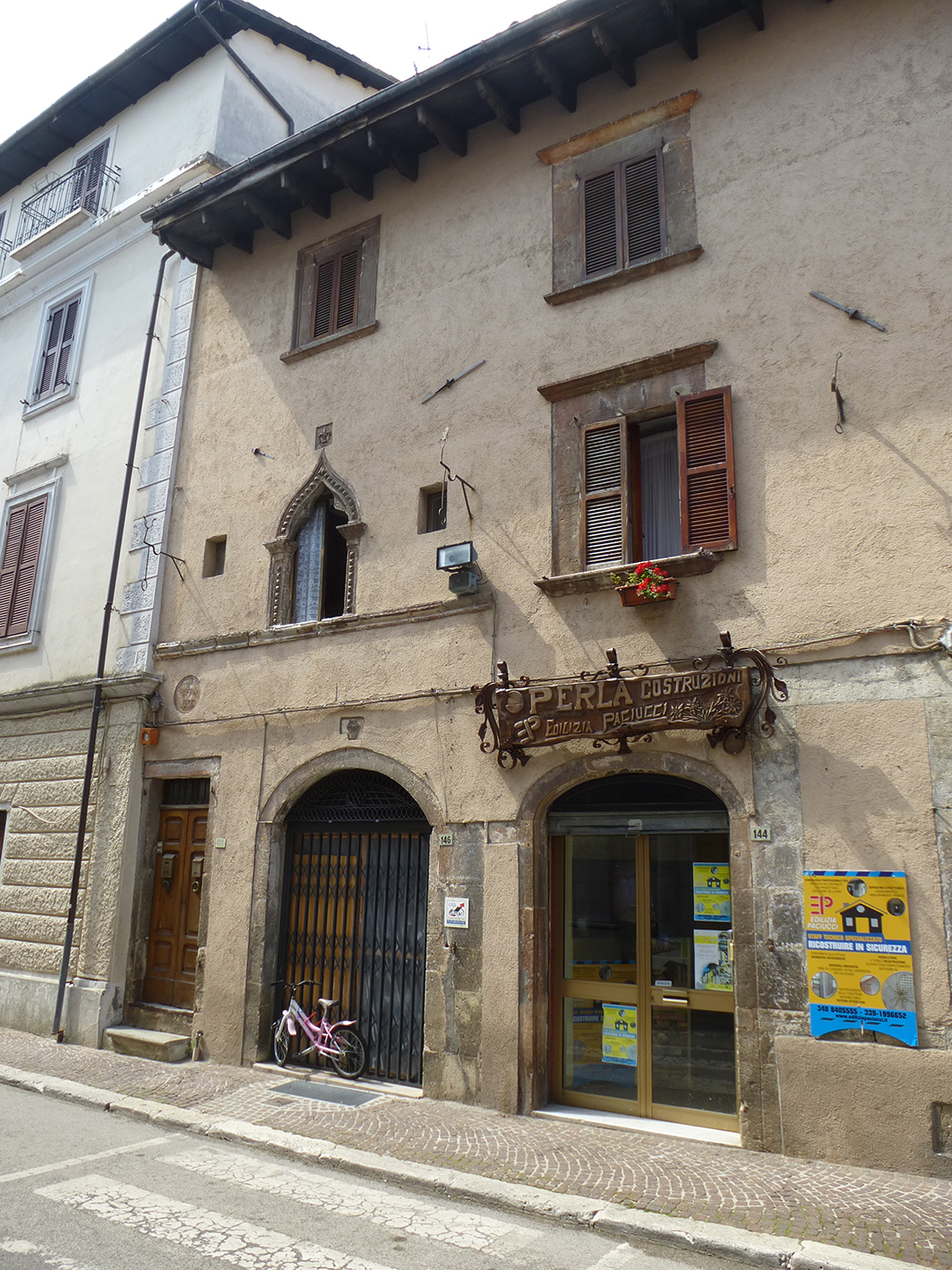 Edificio di abitazione in Corso San Giuseppe da Leonessa, 144-146-148 (casa) - Leonessa (RI)  (XVI)