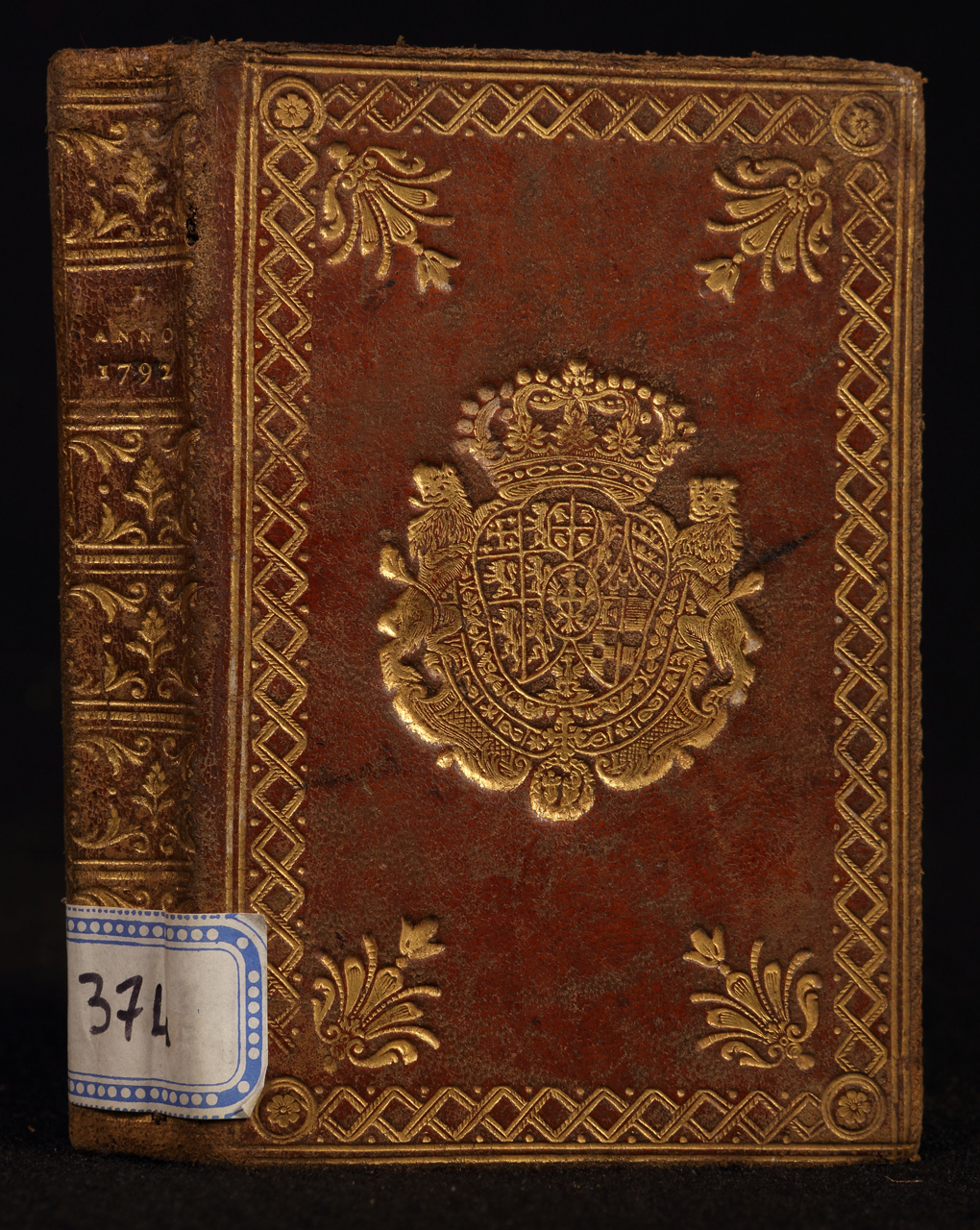 legatura piena - alle armi, opera isolata - ambito italiano (fine/ inizio XVIII/XIX)