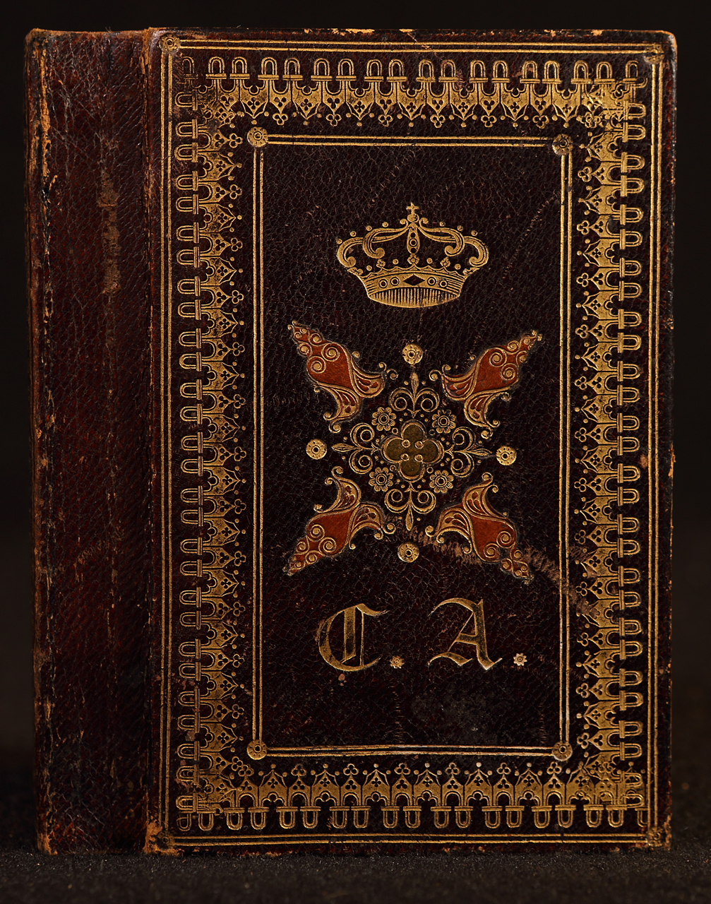 legatura piena - alle armi, opera isolata - ambito piemontese (secondo quarto XIX)