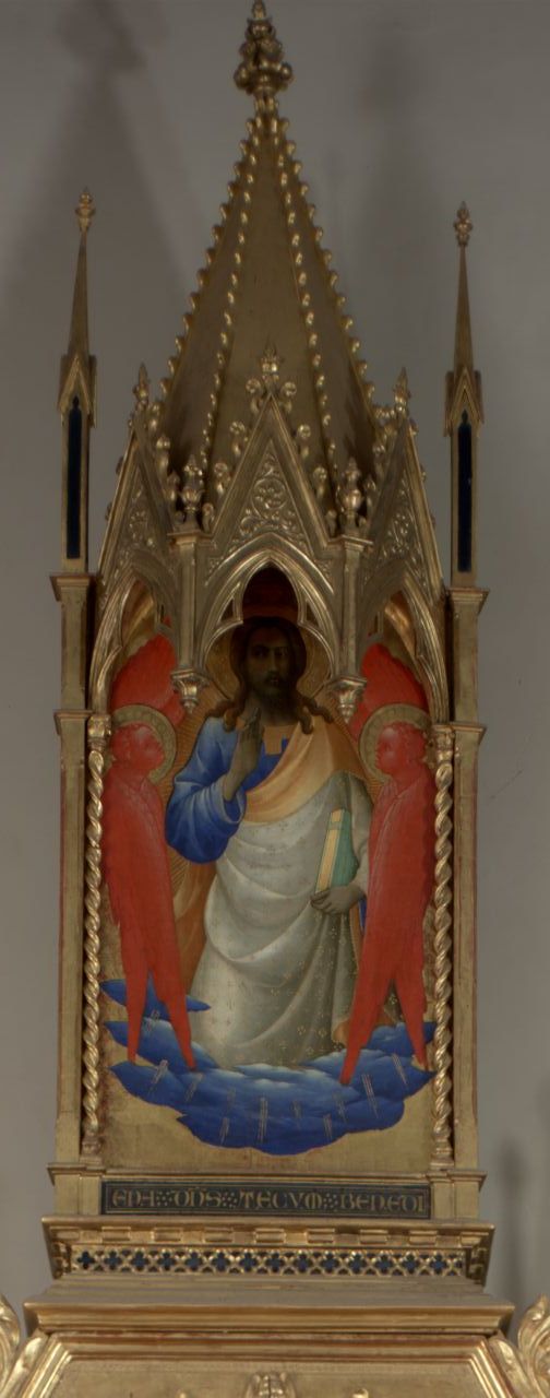 Cristo benedicente (cimasa di polittico) di Lorenzo Monaco (sec. XV)