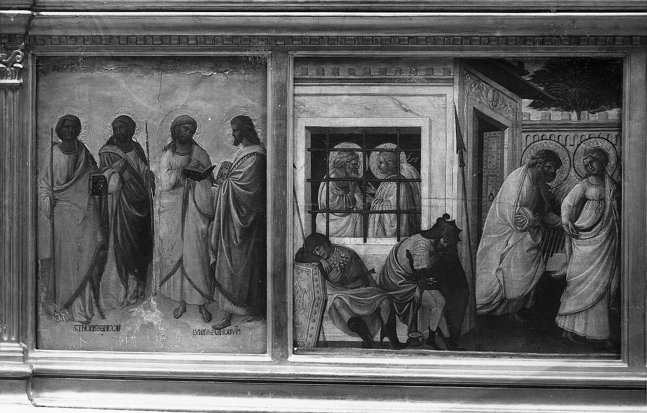 San Tommaso e San Giacomo il Maggiore (scomparto di predella) di Giovanni dal Ponte (sec. XV)