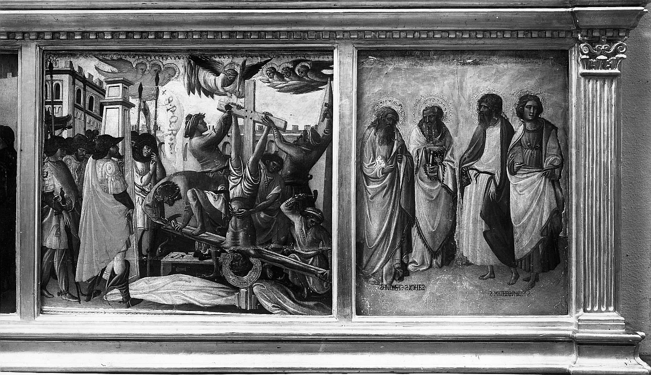 crocifissione di San Pietro (scomparto di predella) di Giovanni dal Ponte (sec. XV)
