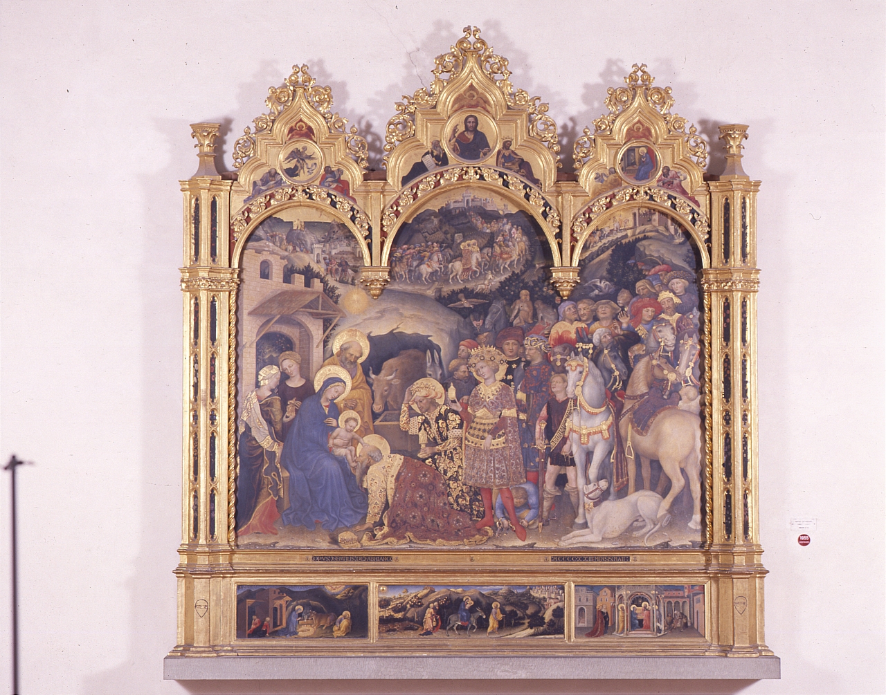 motivi decorativi floreali (dipinto, serie) di Massi Gentile detto Gentile da Fabriano (sec. XV)