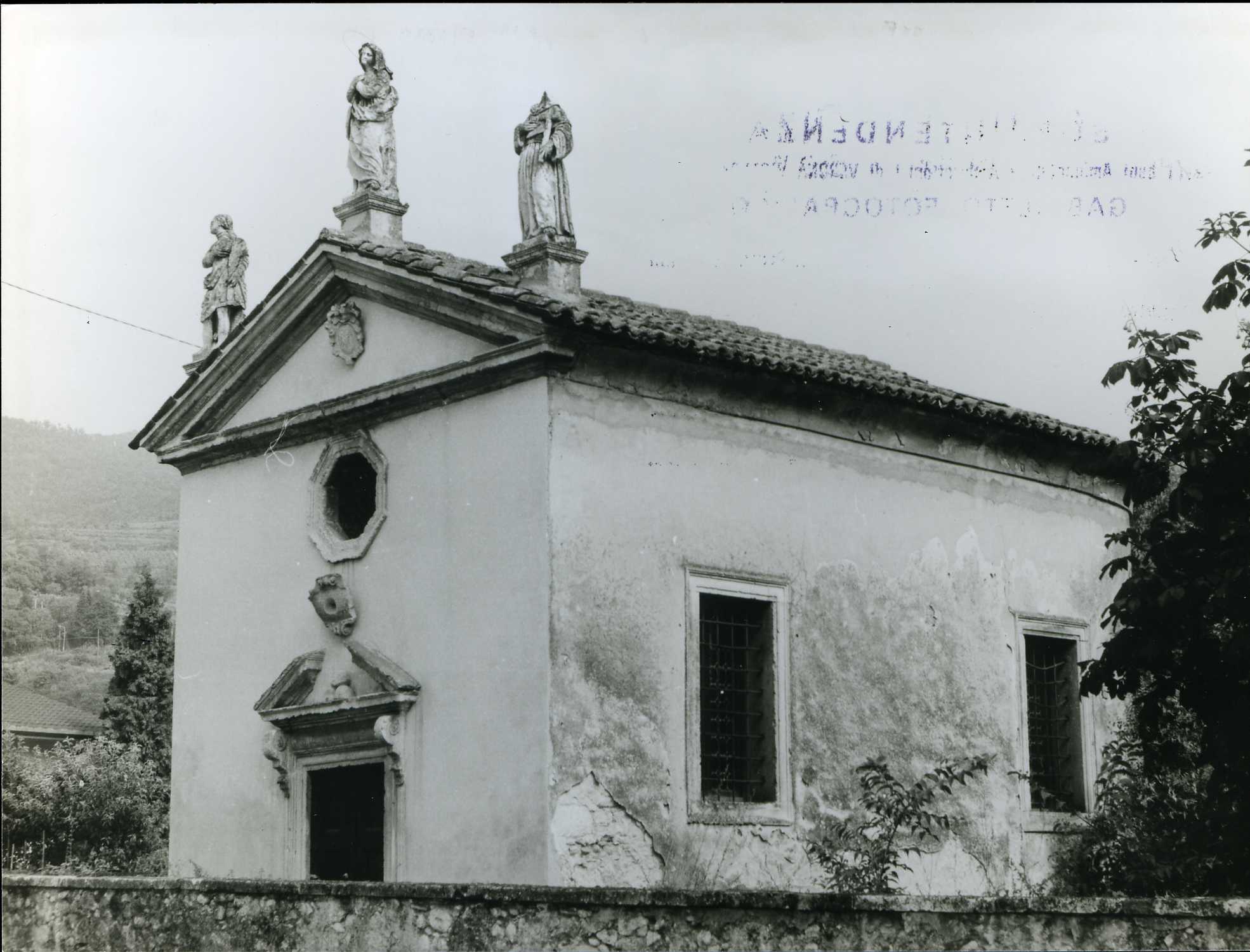 Chiesa di SS. Francesco e Valentino (chiesa, oratorio privato) - Barbarano Vicentino (VI)  (XVIII, inizio)