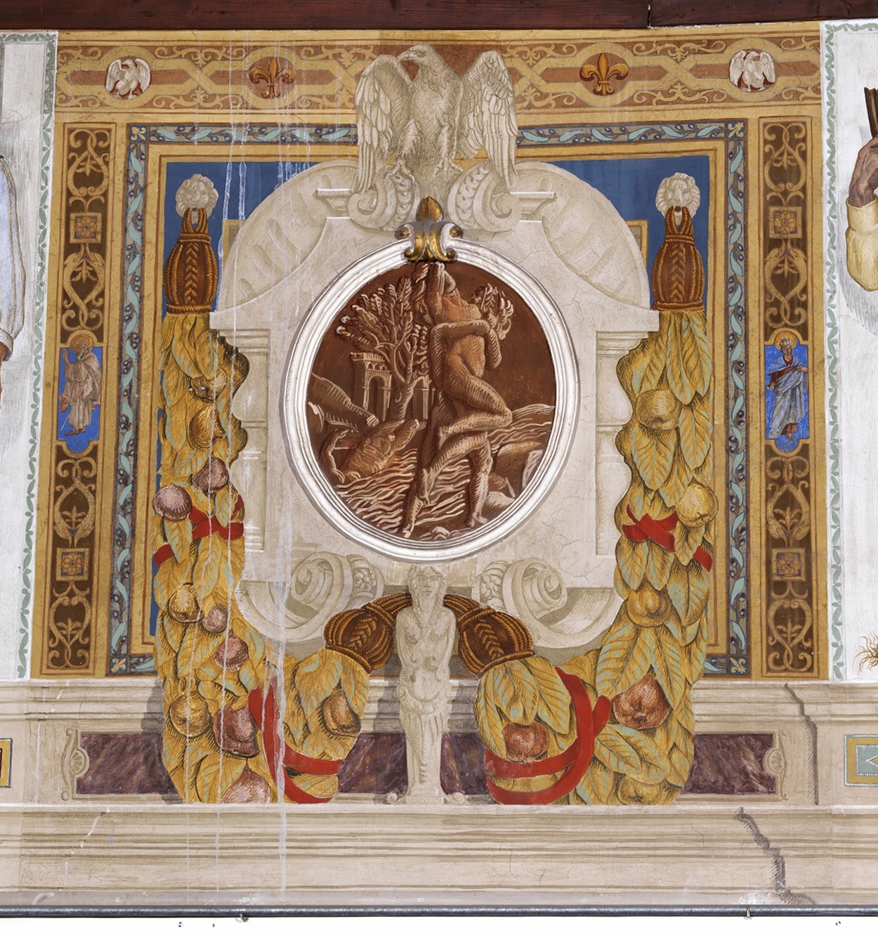 Ratto di Salea, ratto di Salea (decorazione pittorica, elemento d'insieme) di Notte Emilio (prima metà XX)