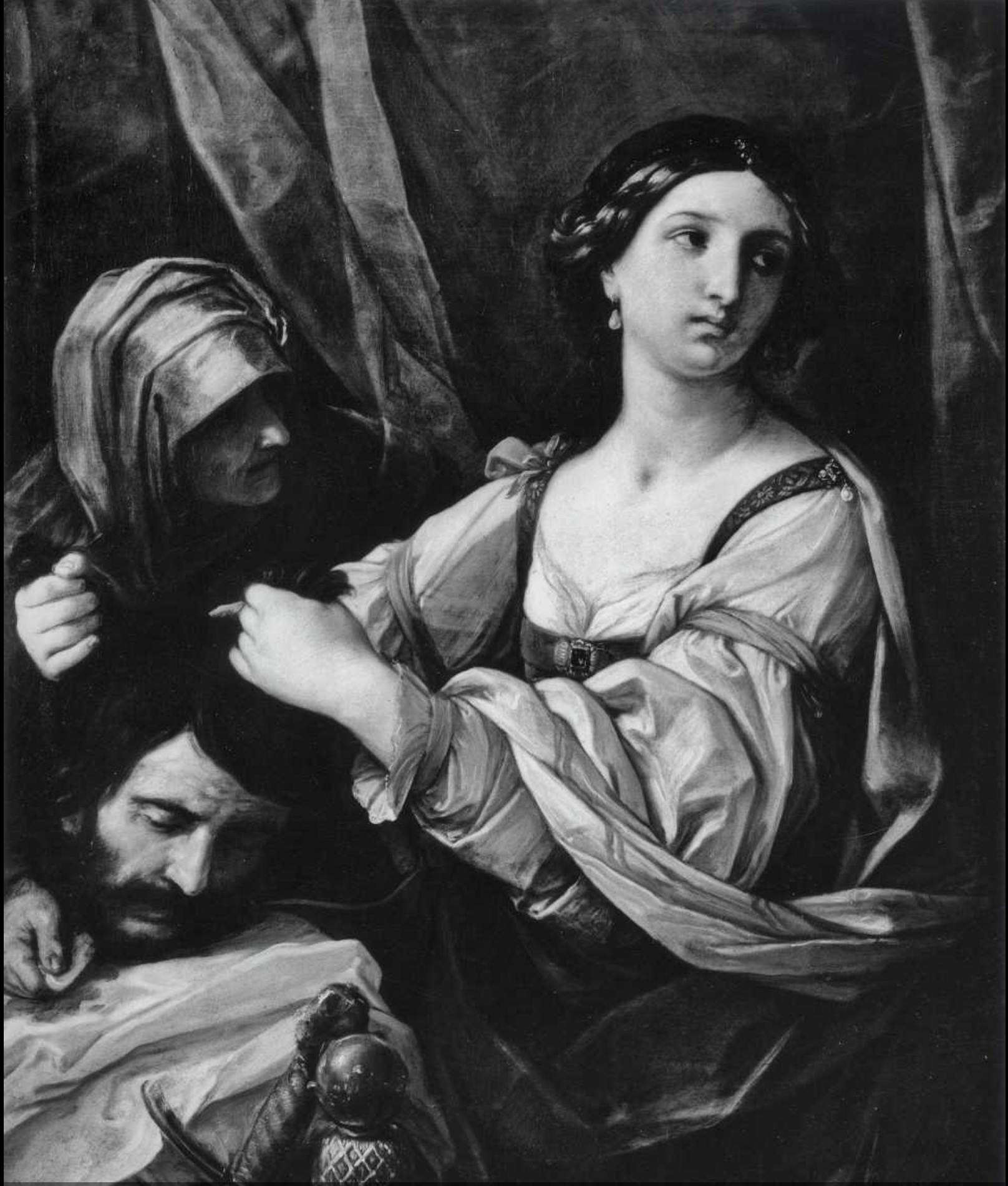 Giuditta con la testa di Oloferne (dipinto) di Reni Guido (attribuito) (XVI-XVII)