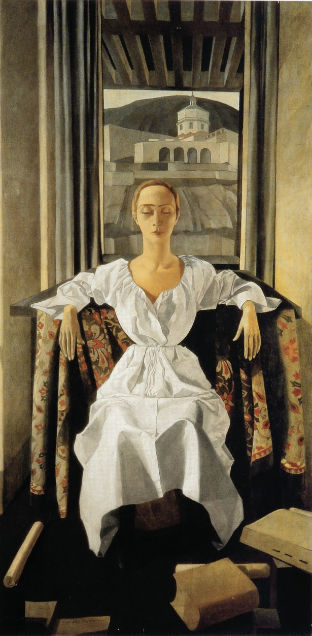 Ritratto di Silvana Cenni, Ritratto femminile (dipinto) di Casorati Felice (attribuito) (primo quarto XX)