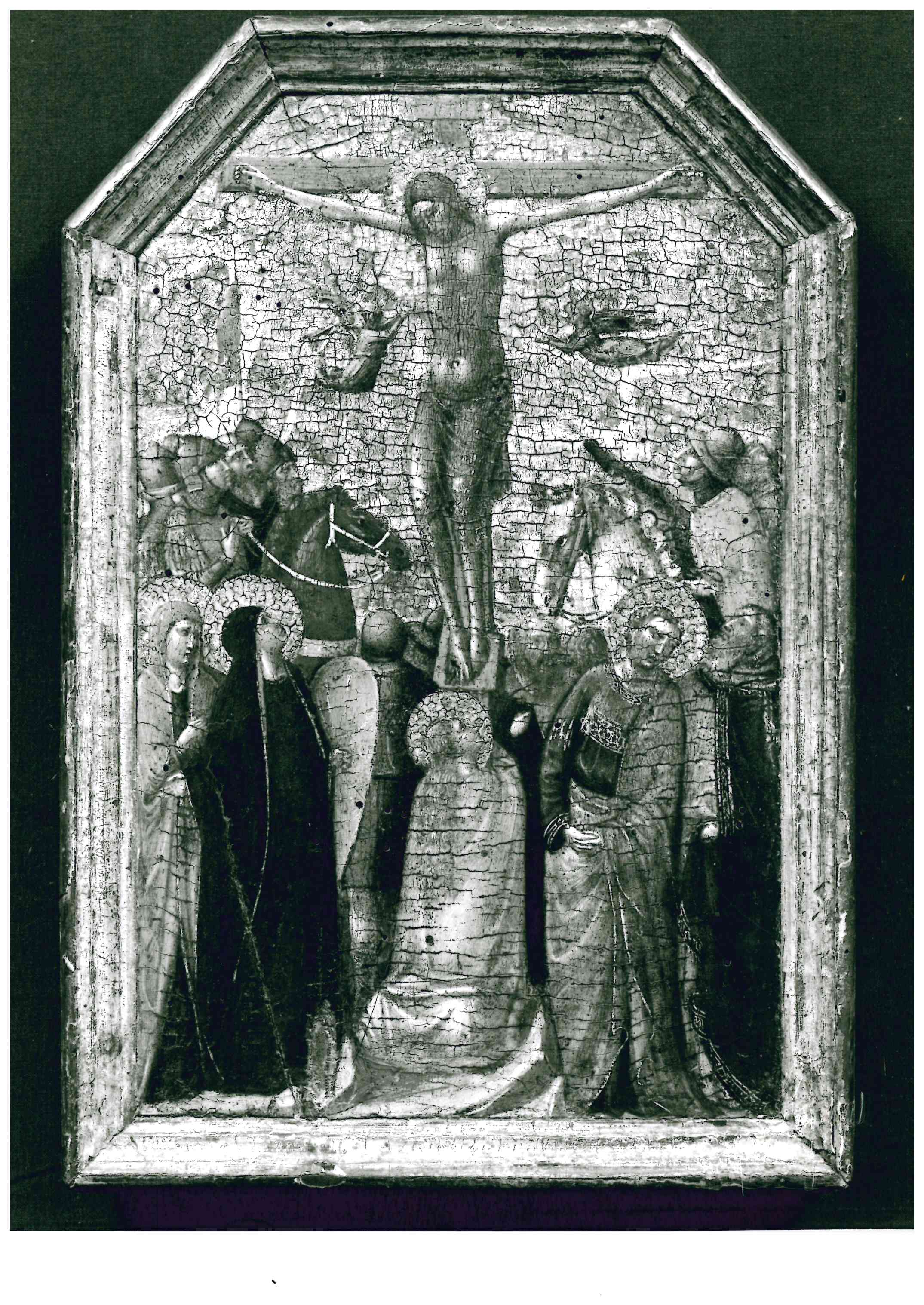 Crocifissione (dipinto) di Jacopo del Casentino (attribuito) - ambito Italia centrale (prima metà XIV)