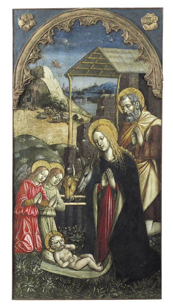 Natività (dipinto) di Fasolo Lorenzo (e aiuti) (inizio XVI)