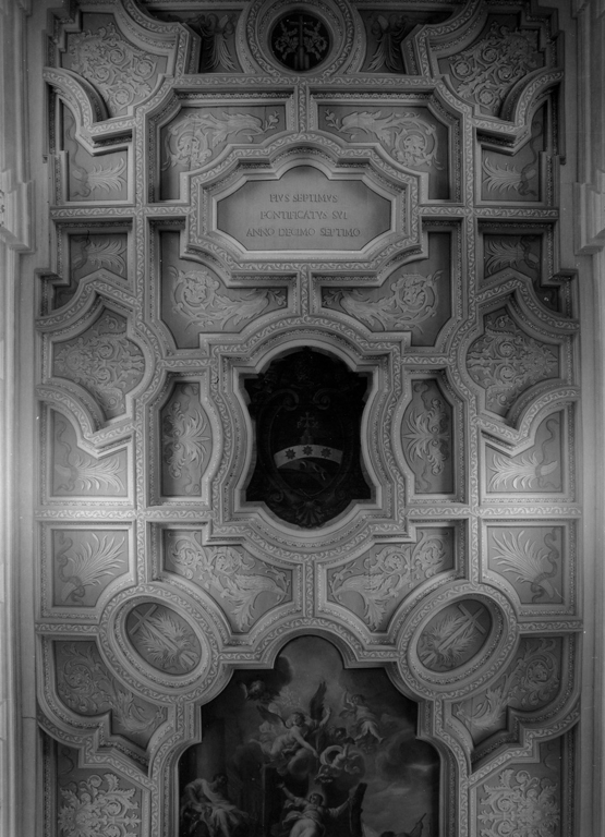 soffitto a cassettoni di Gimac Carlo, Cerruti Michelangelo - ambito romano (sec. XVIII, sec. XIX, sec. XIX)