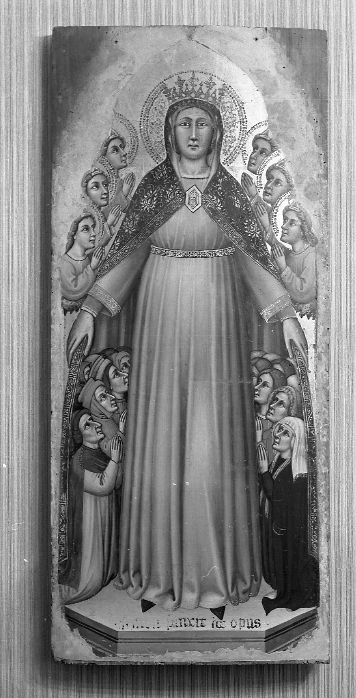 Madonna della Misericordia (dipinto, opera isolata) di Simone di Filippo detto Simone dei Crocifissi (ultimo quarto XIV)