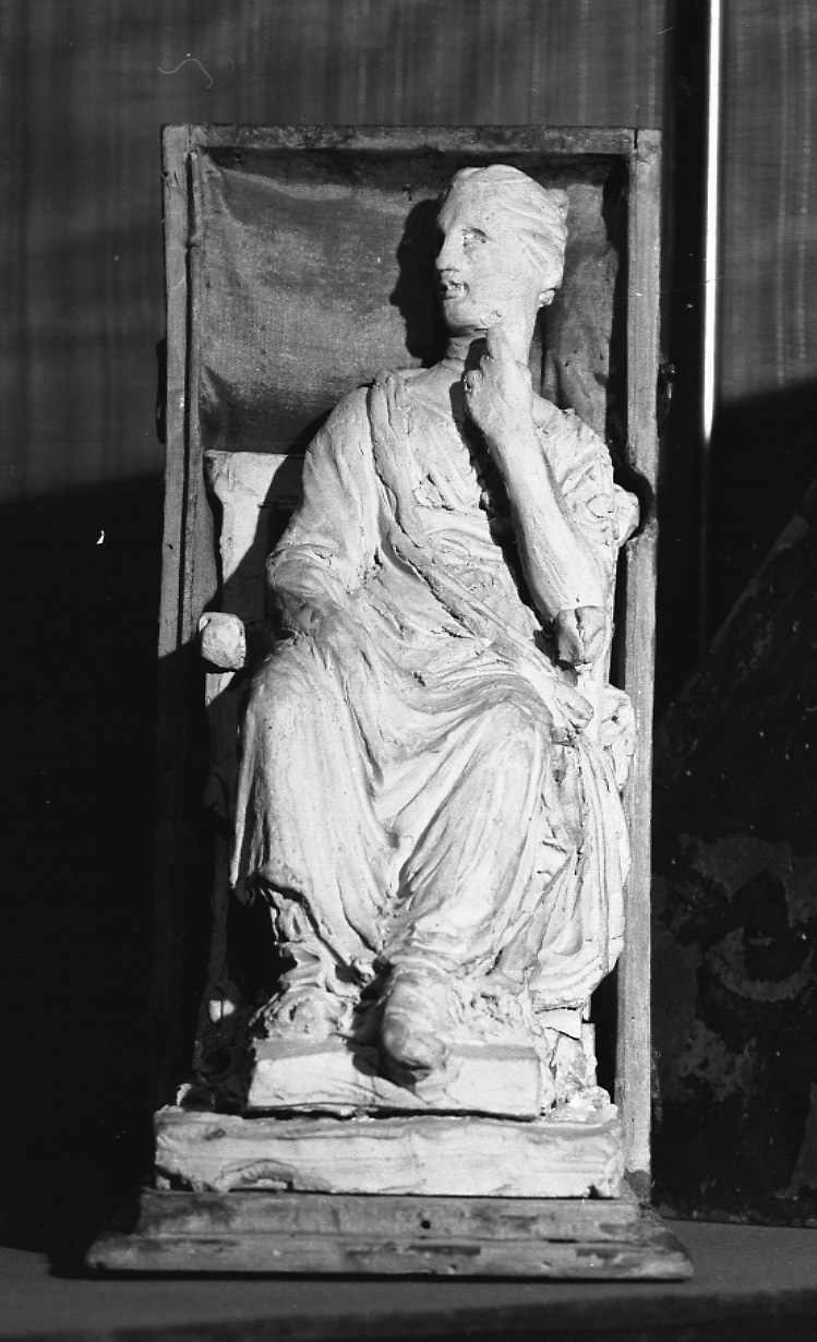 Polimnia (statuetta, opera isolata) di Canova Antonio (attribuito) (primo quarto XIX)