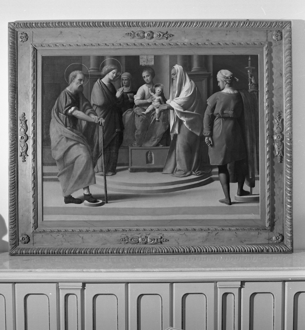 Circoncisione di Gesù Bambino (dipinto, opera isolata) di Benvenuti Giovanni Battista detto Ortolano (prima metà XVI)