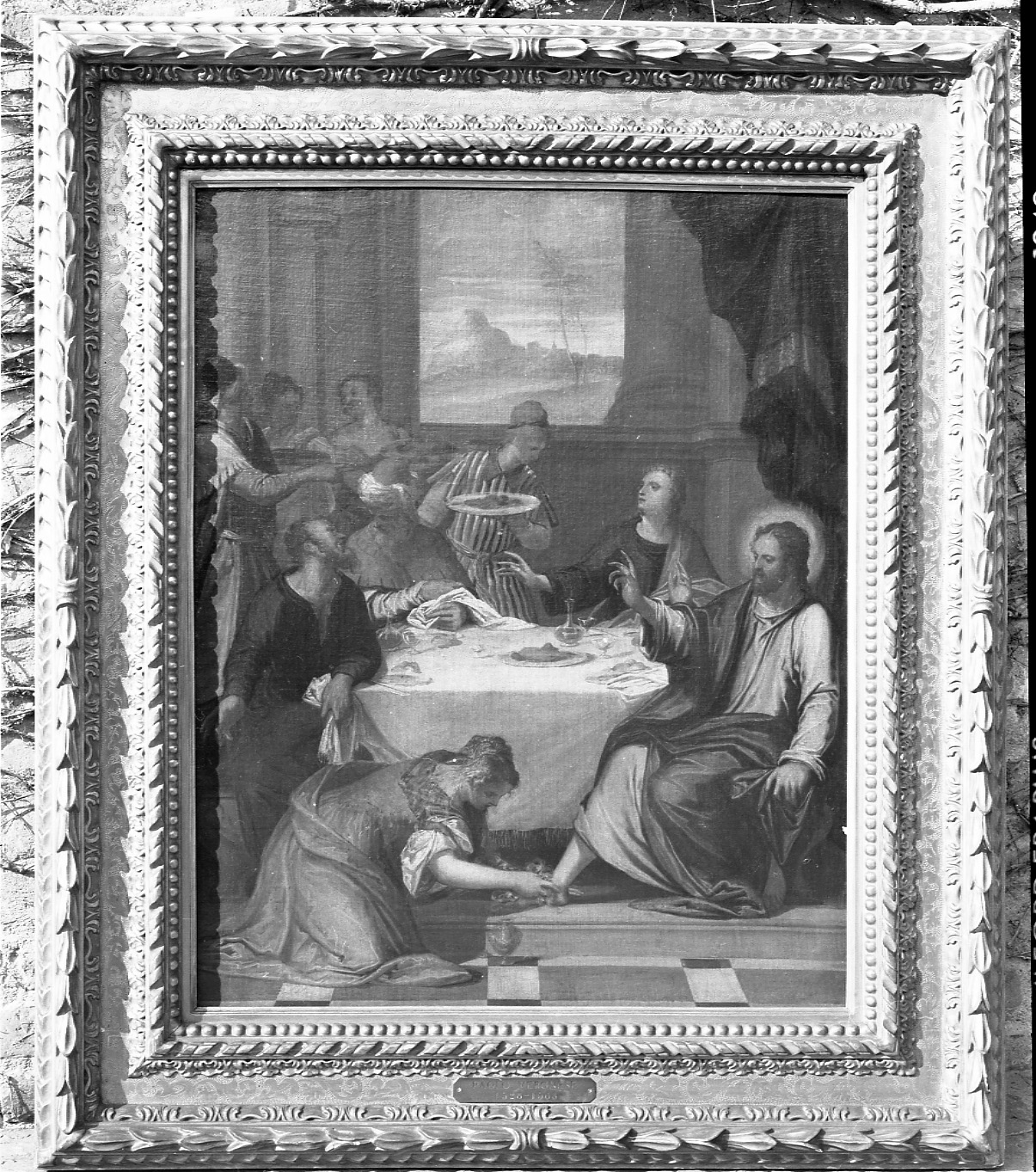 Cena di Betania (dipinto, opera isolata) - ambito veneto (metà XVI)