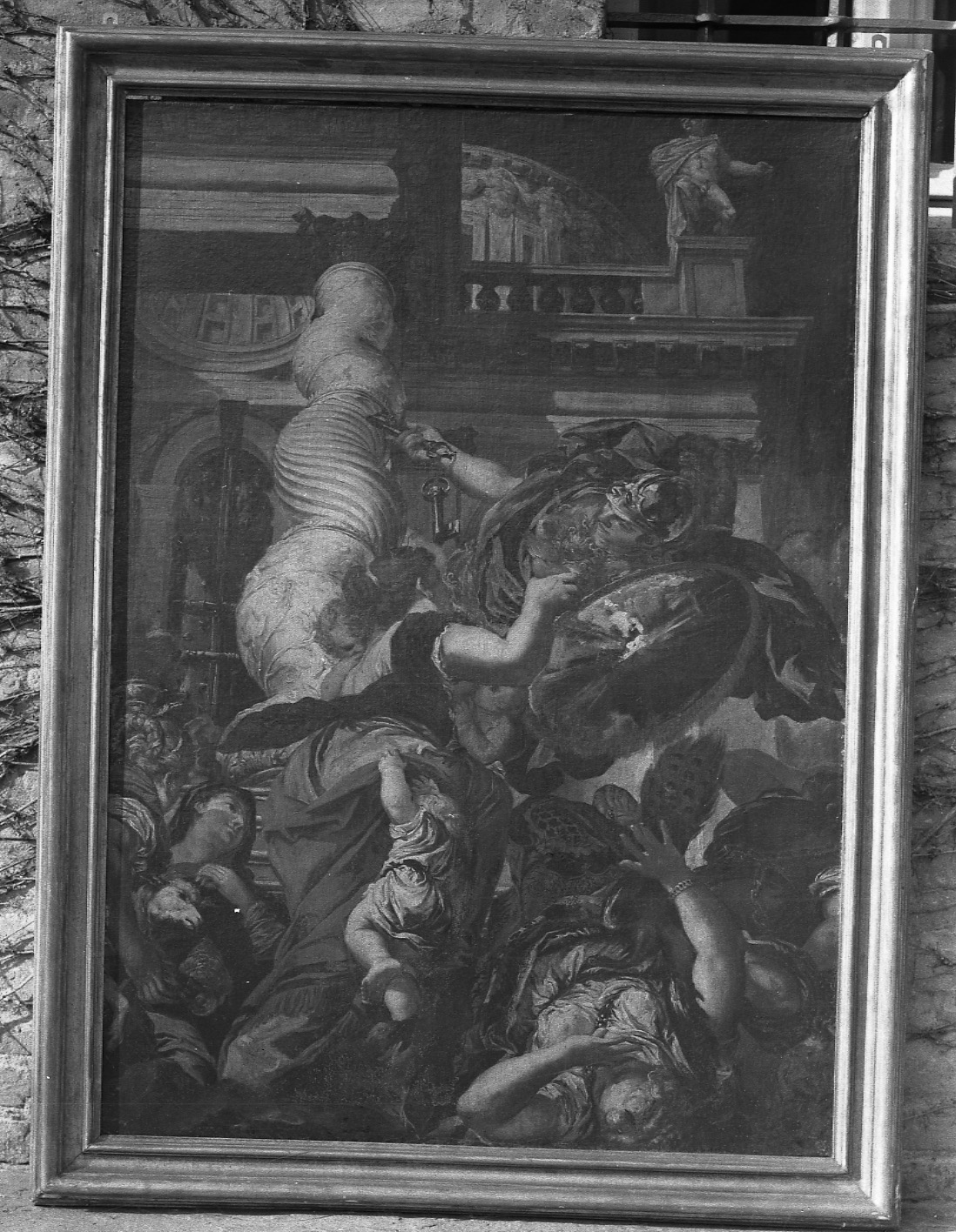 Storie di Minerva/ Minerva accoglie le Virtù e fulmina i Vizi (dipinto, ciclo) di Coli Giovanni, Gherardi Filippo detto Sancasciani (terzo quarto XVII)