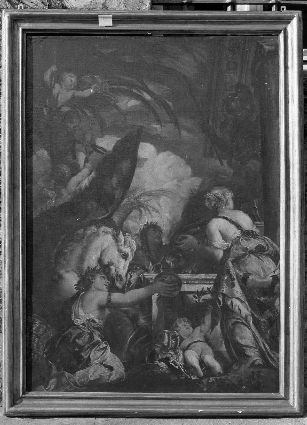 Storie di Minerva/ Sacrificio a Minerva (dipinto, ciclo) di Coli Giovanni, Gherardi Filippo detto Sancasciani (terzo quarto XVII)