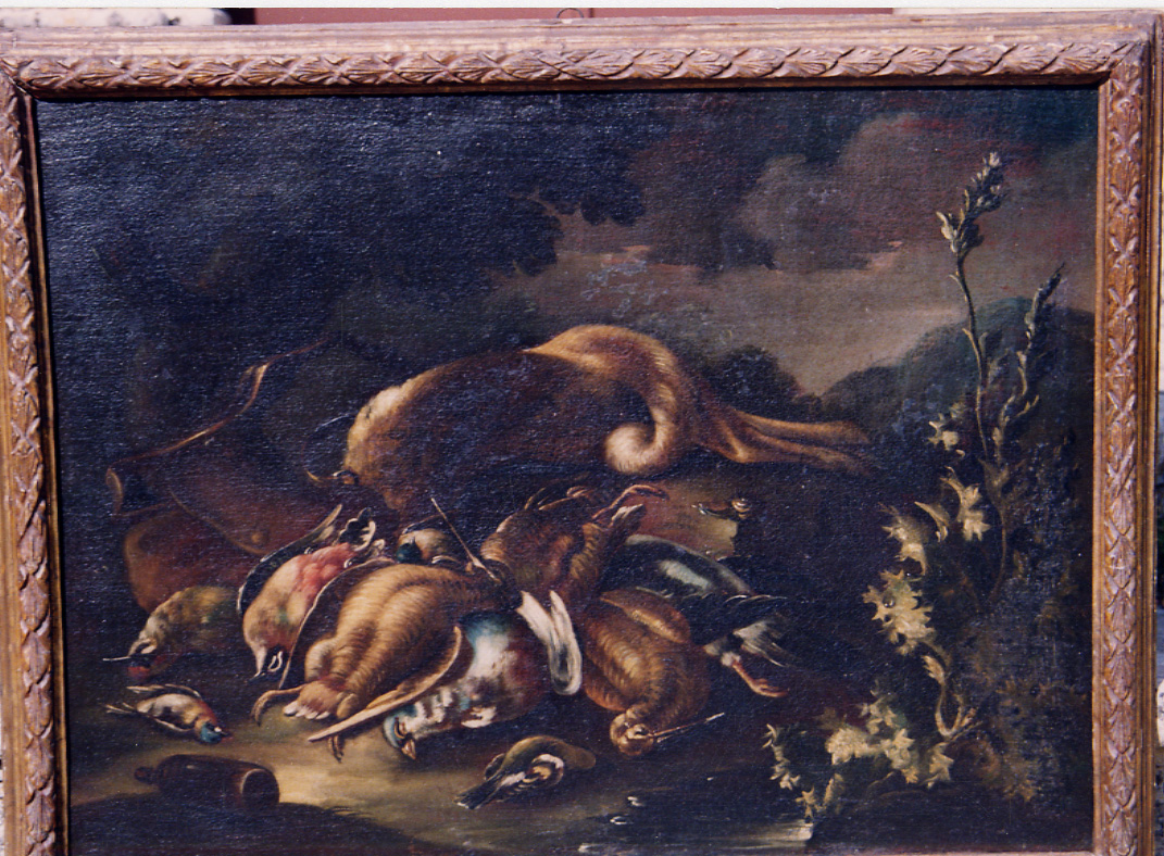 natura morta con cacciagione (dipinto, opera isolata) di De Caro Baldassarre (attribuito) (prima metà XVIII)