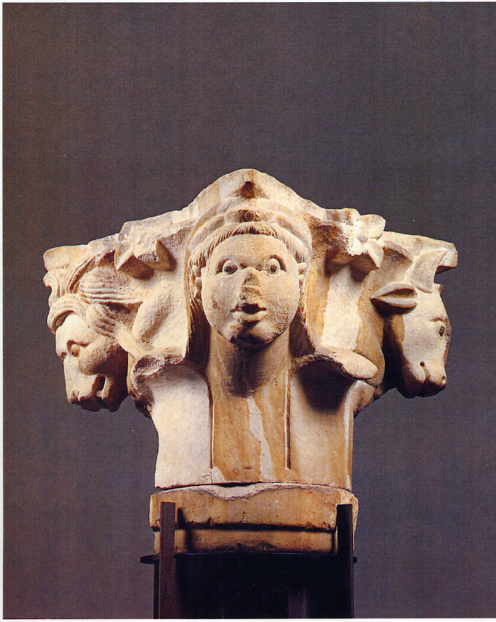 simboli dei quattro evangelisti (capitello, opera isolata) di Biduino (bottega) (inizio XIII)