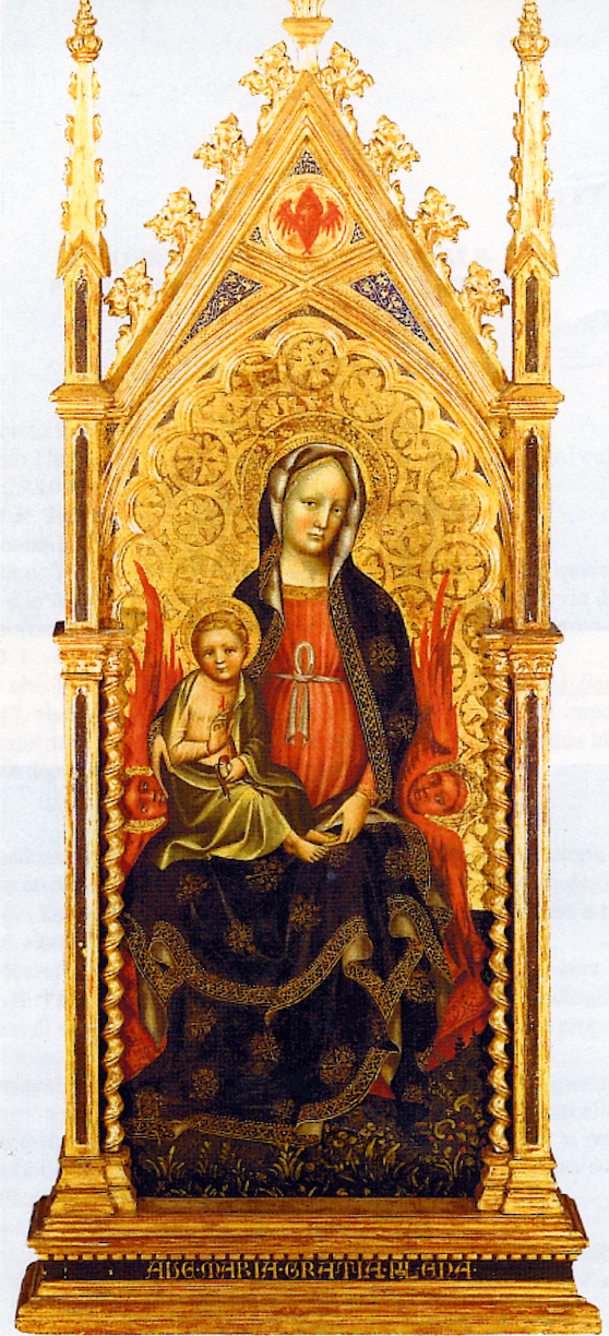 Madonna con Bambino (dipinto, opera isolata) di Antonio de Carro (attribuito) (primo quarto XV)
