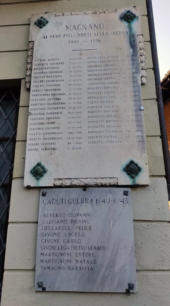 lapide commemorativa - ambito piemontese (prima metà XX)