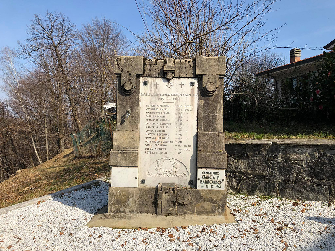 monumento ai caduti - a lapide - ambito piemontese (prima metà XX)