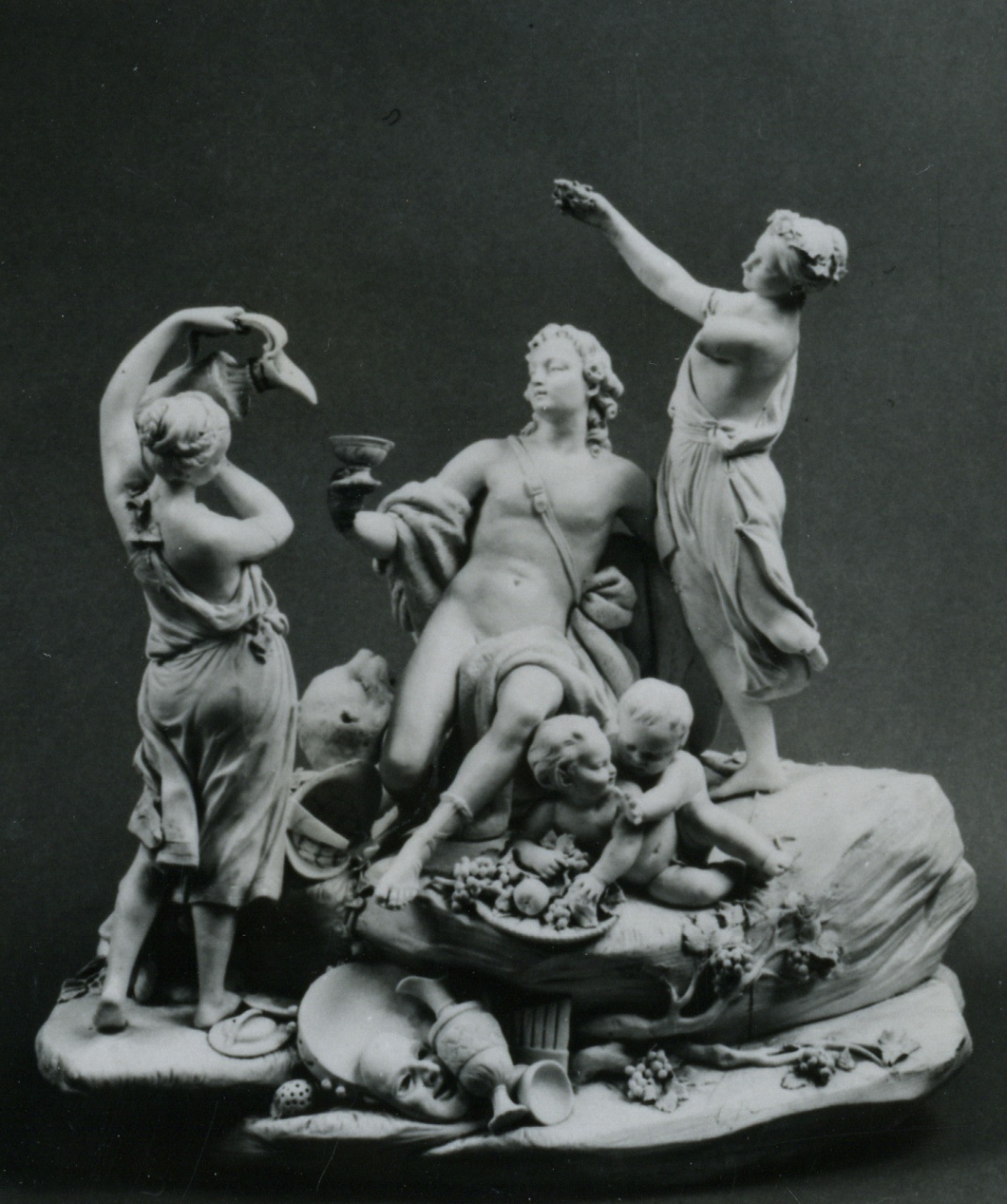 Le Triomphe de Bacchus, Bacco, menadi e satiri (gruppo scultoreo) - manifattura di Sèvres (XVIII)