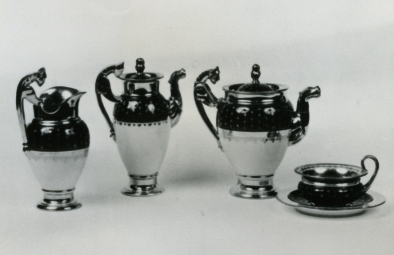 servizio da tè e da caffè - manifattura di Denuelle (XIX)