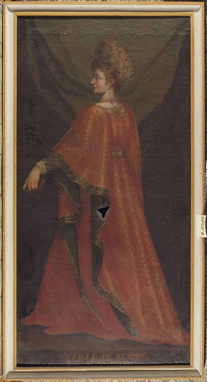 ritratto di Cecilia del Balzo (dipinto) - ambito piemontese (prima metà sec. XVII)