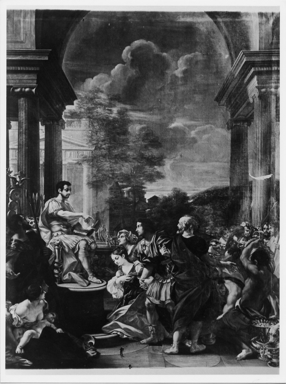 Generosità di Scipione (dipinto, opera isolata) di Gaulli Giovanni Battista detto Baciccio (seconda metà sec. XVII)