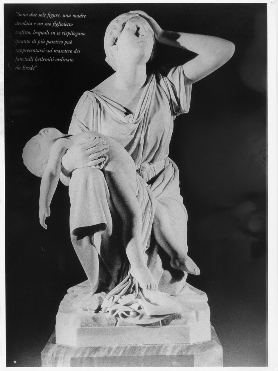 Strage degli Innocenti, figura femminile con bambino (scultura, opera isolata) di Fantacchiotti Odoardo (sec. XIX)