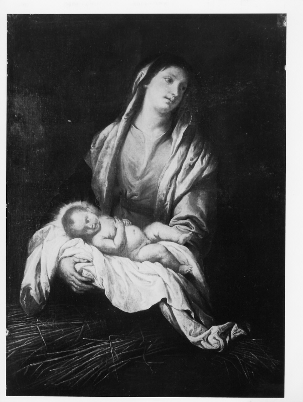 Madonna col Bambino (dipinto, opera isolata) di De Ferrari Giovanni Andrea (secondo quarto sec. XVII)