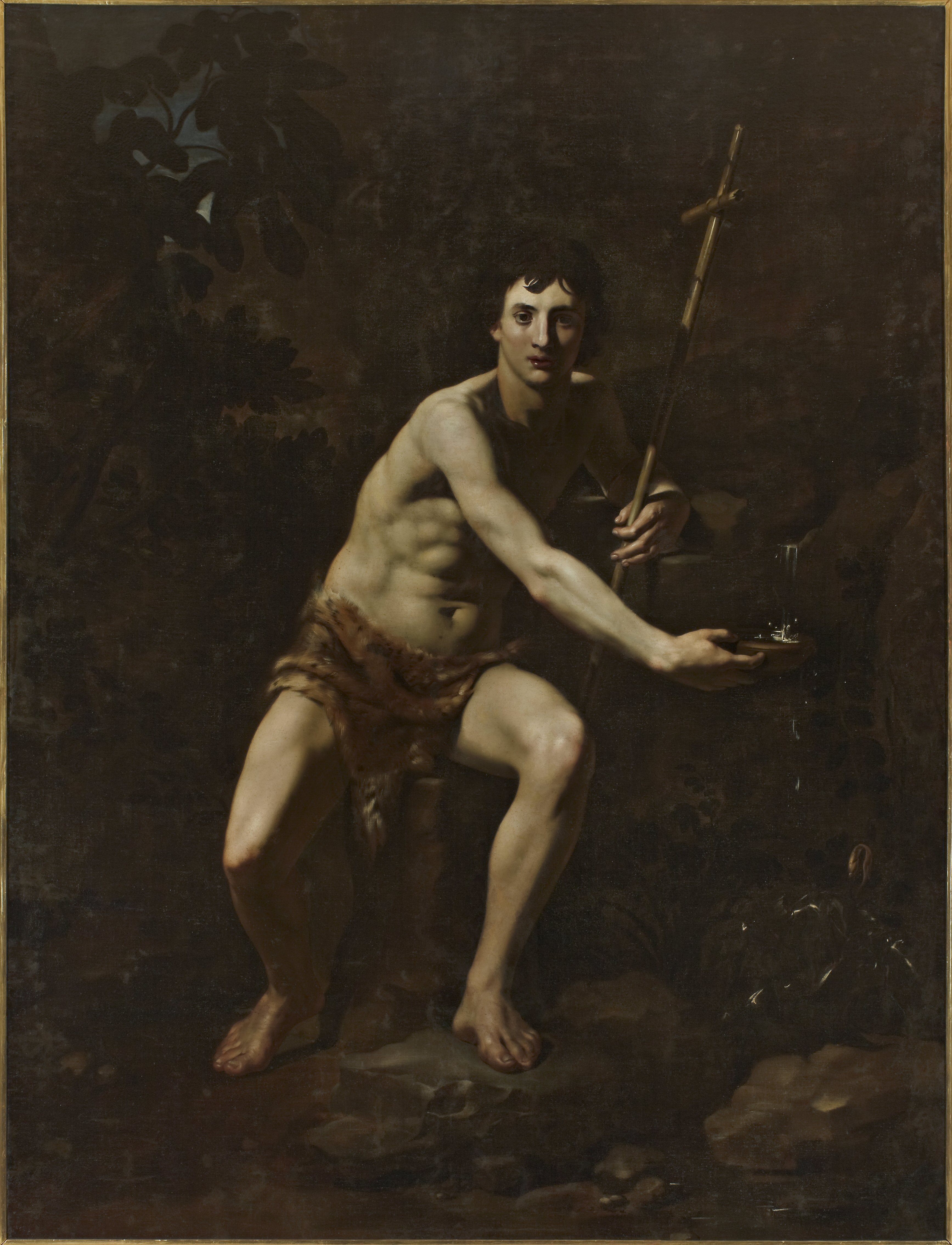 San Giovanni Battista alla fonte (dipinto) di Nicolas Régnier (prima metà XVII)