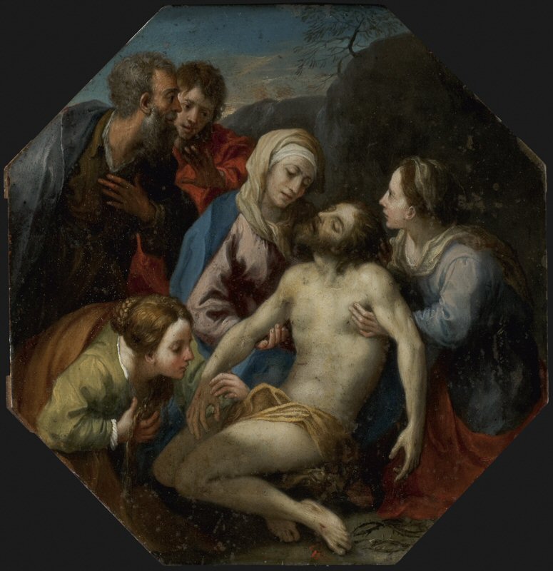 Compianto su Cristo deposto (dipinto) di Pasquale de' Rossi (XVIII)