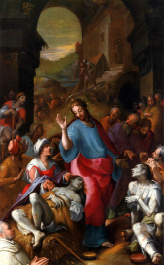 Cristo che risana gli infermi (dipinto) di Calvaert Denys (fine XVI)