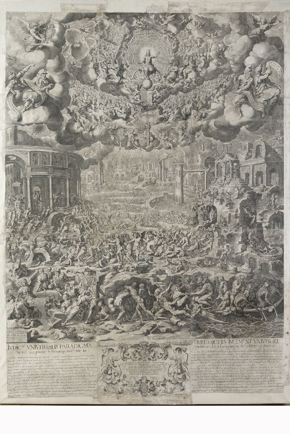 Giudizio Universale (stampa) di Jode, Pieter de, il Vecchio, Cousin, Jean, il Giovane (fine/ inizio secc. XVI/ XVII)