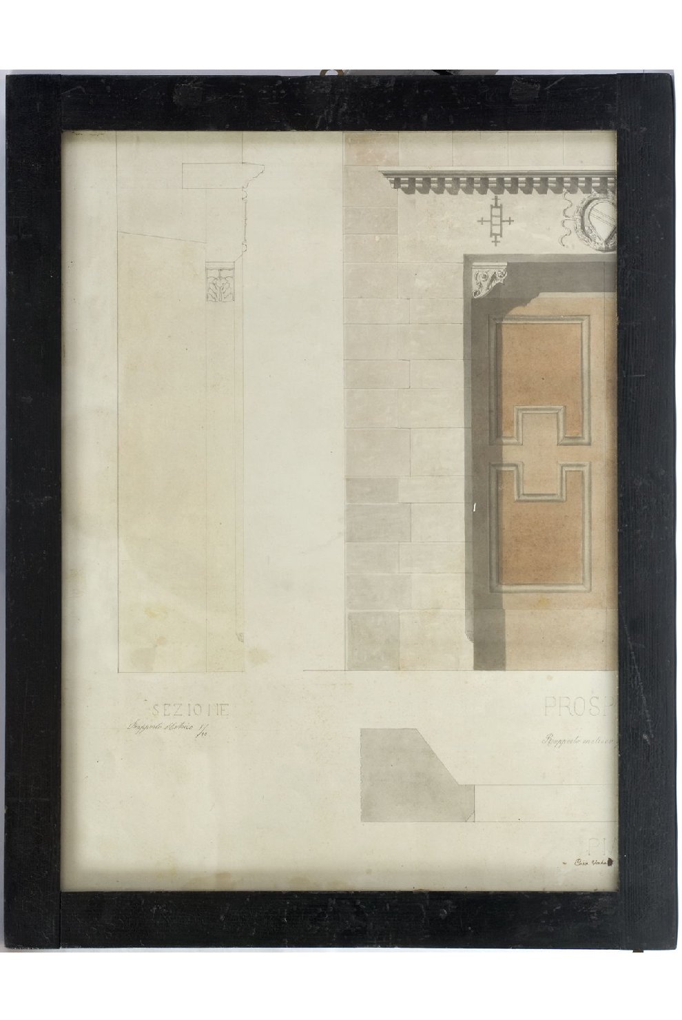 architettura (disegno, opera isolata) - ambito umbro (ultimo quarto sec. XIX)