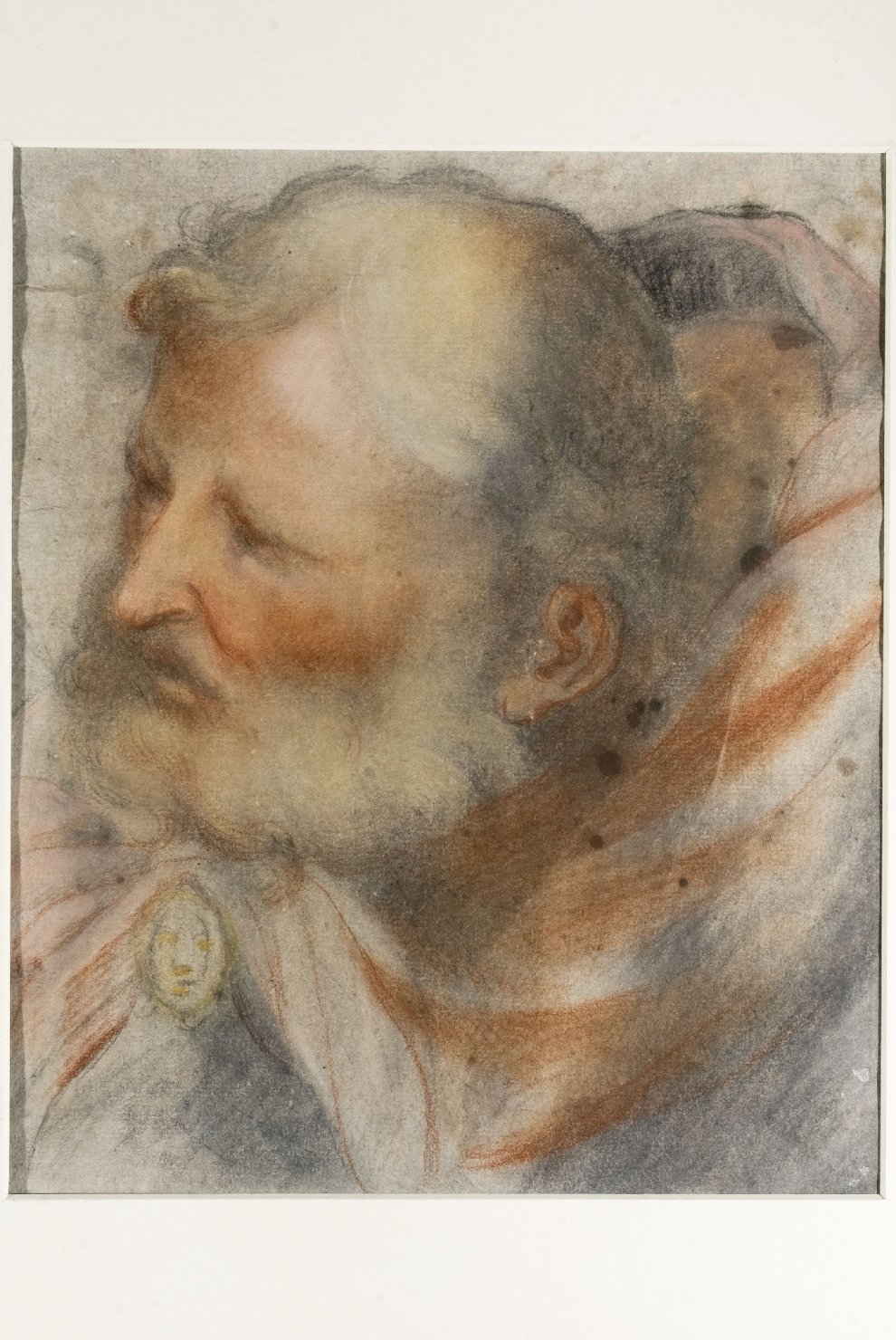 S. Giuseppe d'Arimatea (disegno, elemento d'insieme) - ambito Italia centrale (secc. XVII/ XVIII)