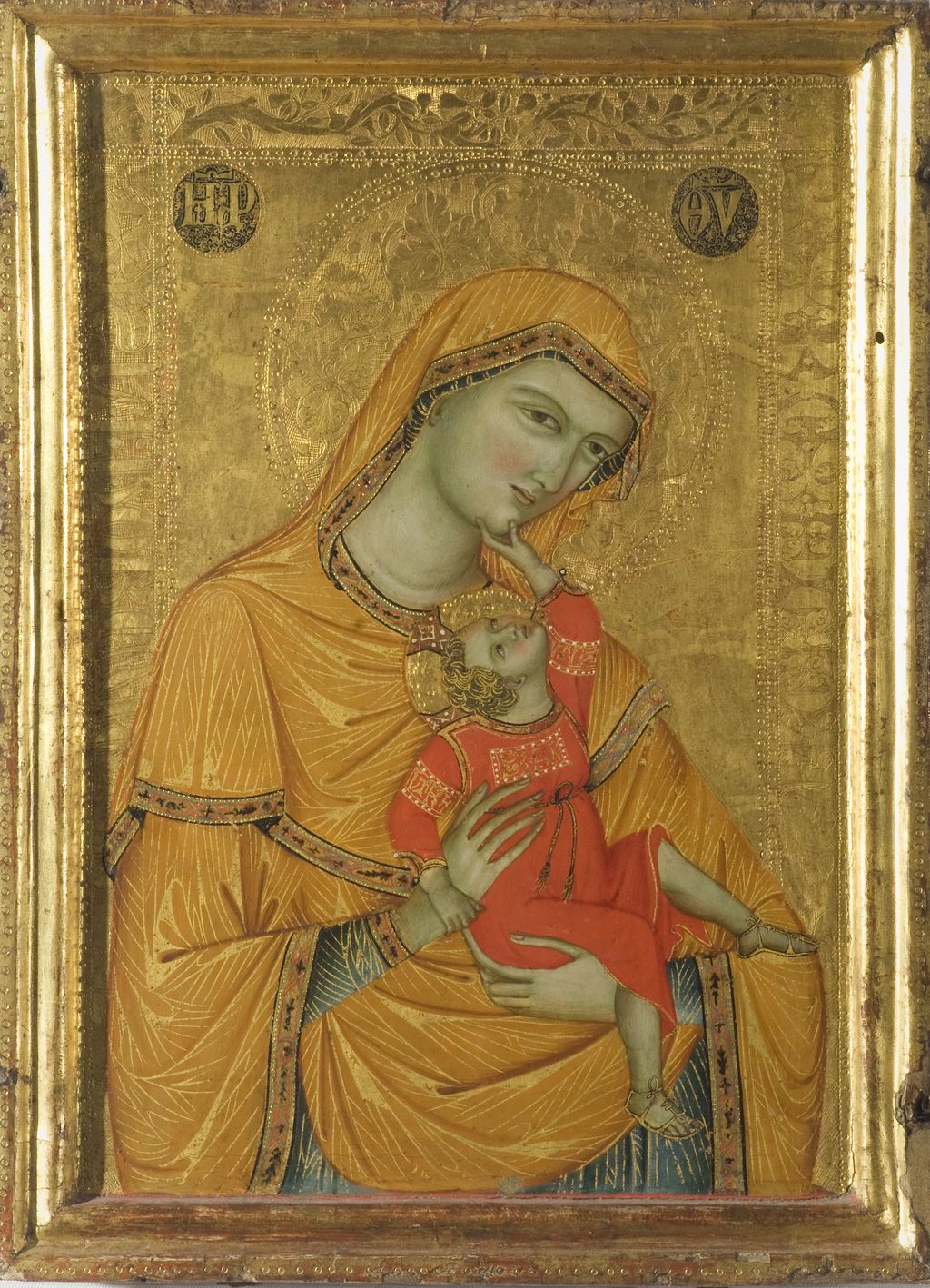 Madonna di Perugia, Madonna con Bambino che gioca (dipinto, opera isolata) di Maestro della Madonna di Perugia (sec. XIV)