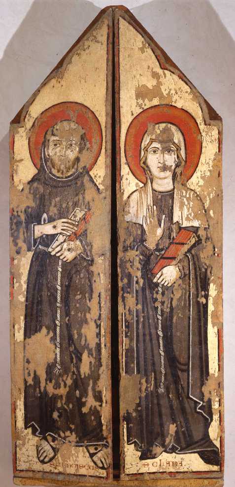San Francesco d'Assisi (sportello di tabernacolo, elemento d'insieme) di Maestro del Trittico di Perugia (attribuito) (sec. XIII)