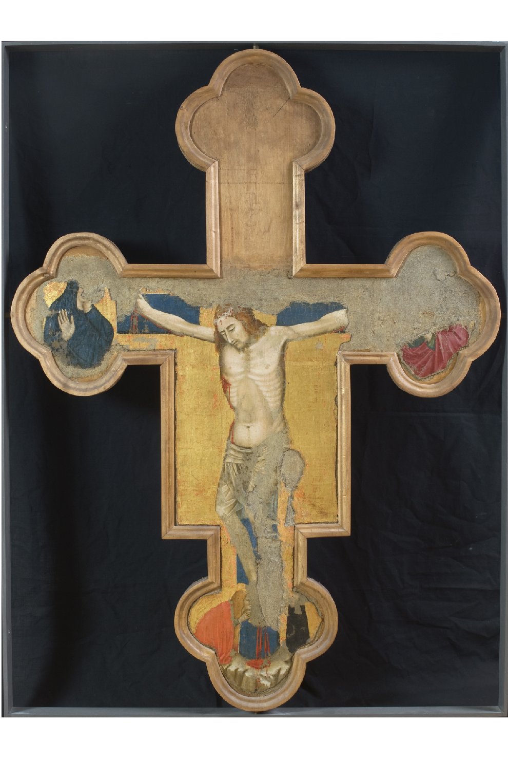 Cristo crocifisso e santi (croce dipinta, opera isolata) - ambito perugino (prima metà sec. XIV)