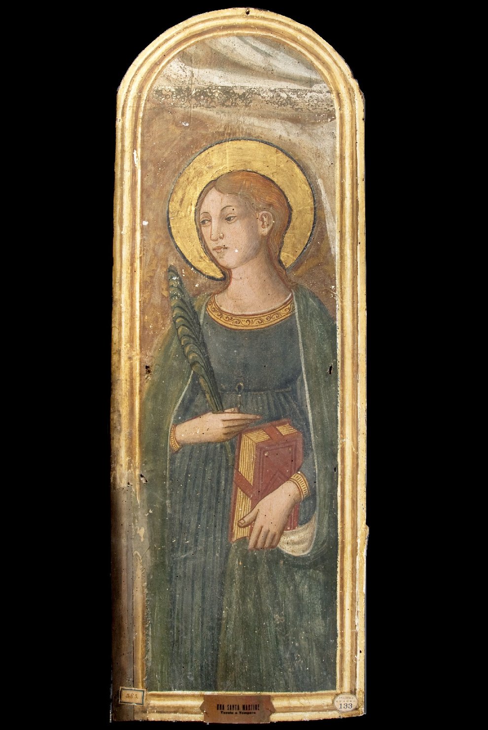 Santa martire (dipinto, elemento d'insieme) di Battista di Baldassarre Mattioli (attribuito) (seconda metà sec. XV)