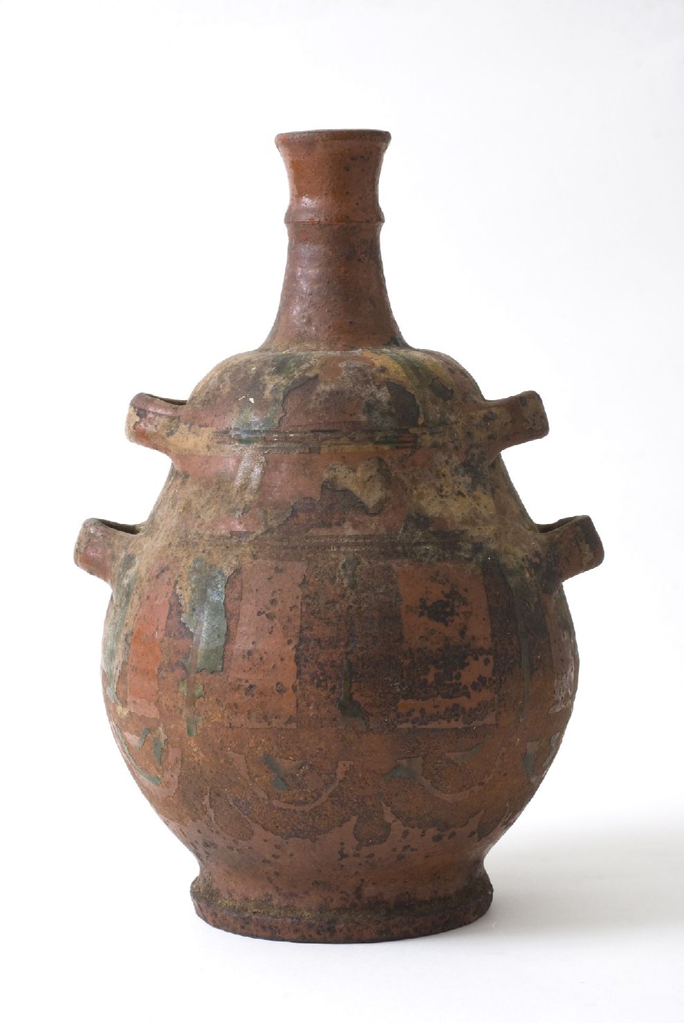 fiasca di pellegrinaggio, opera isolata - bottega umbra (secc. XVI/ XVII)