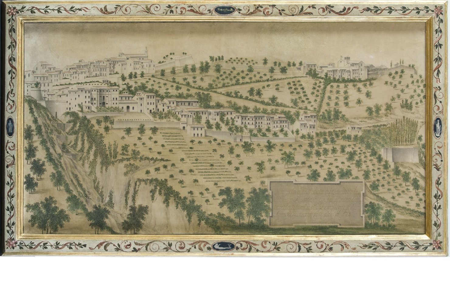Veduta della Piaggia Marota (dipinto, elemento d'insieme) - ambito perugino (fine sec. XVIII)
